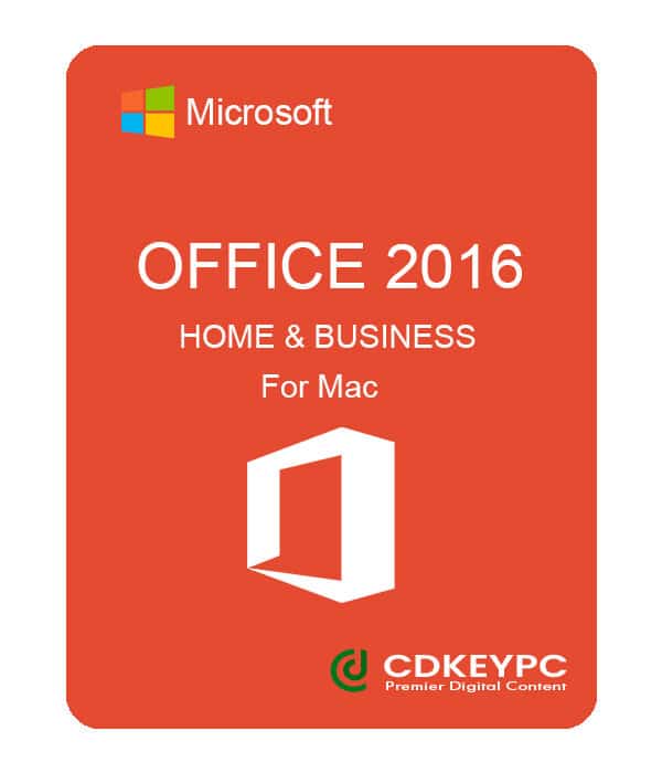 MICROSOFT OFFICE 2016 HOME & BUSINESS FOR MAC