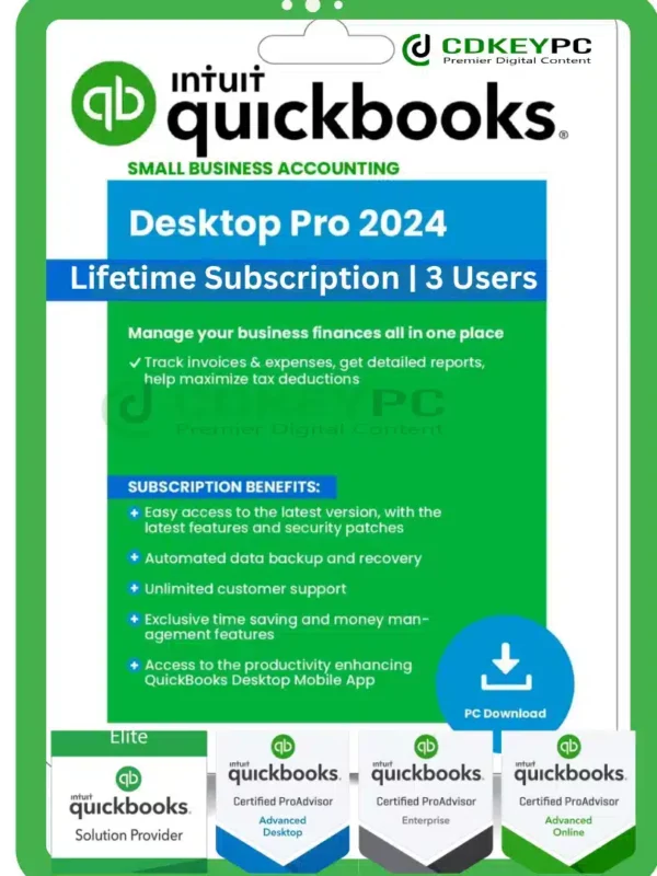 QuickBooks Desktop Pro Plus 2024 Lifetime Activation