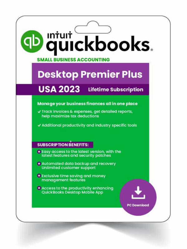 QuickBooks Desktop Premier Plus 2023 - Lifetime Activation
