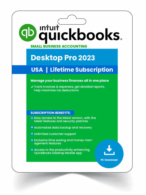 QuickBooks Desktop Pro 2023 Lifetime Activation
