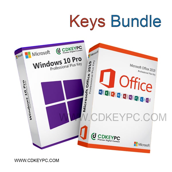 ‎Microsoft Office 2019 Pro Plus + Windows 10 Pro – Lifetime License Key – 1PC